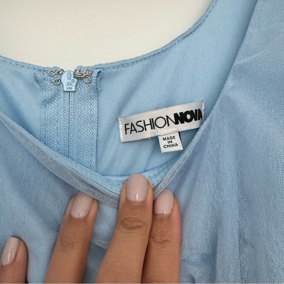 Blue Midi Dress - Picture 3 of 6